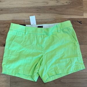 J. Crew Neon Lime 5” Women's Shorts